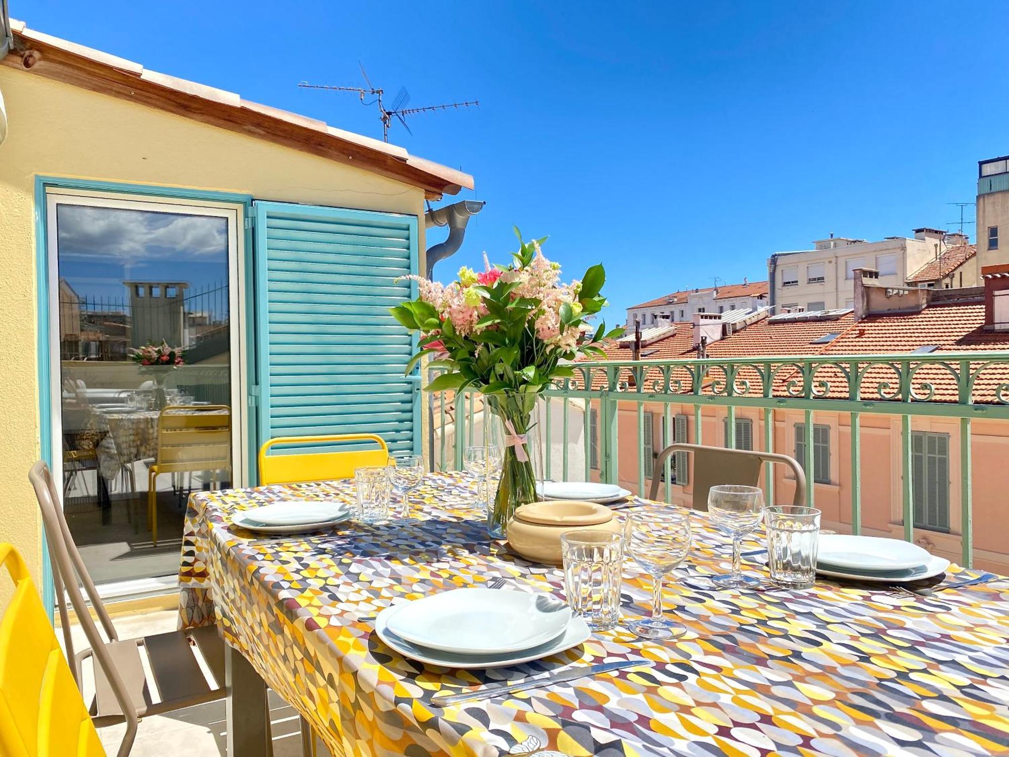 Luxury "Les Toits Du Soleil" - Magnifique Appartement Avec Terrasses Et Jacuzzi - Centre De Cannes - By Scls Locations Bagian luar foto