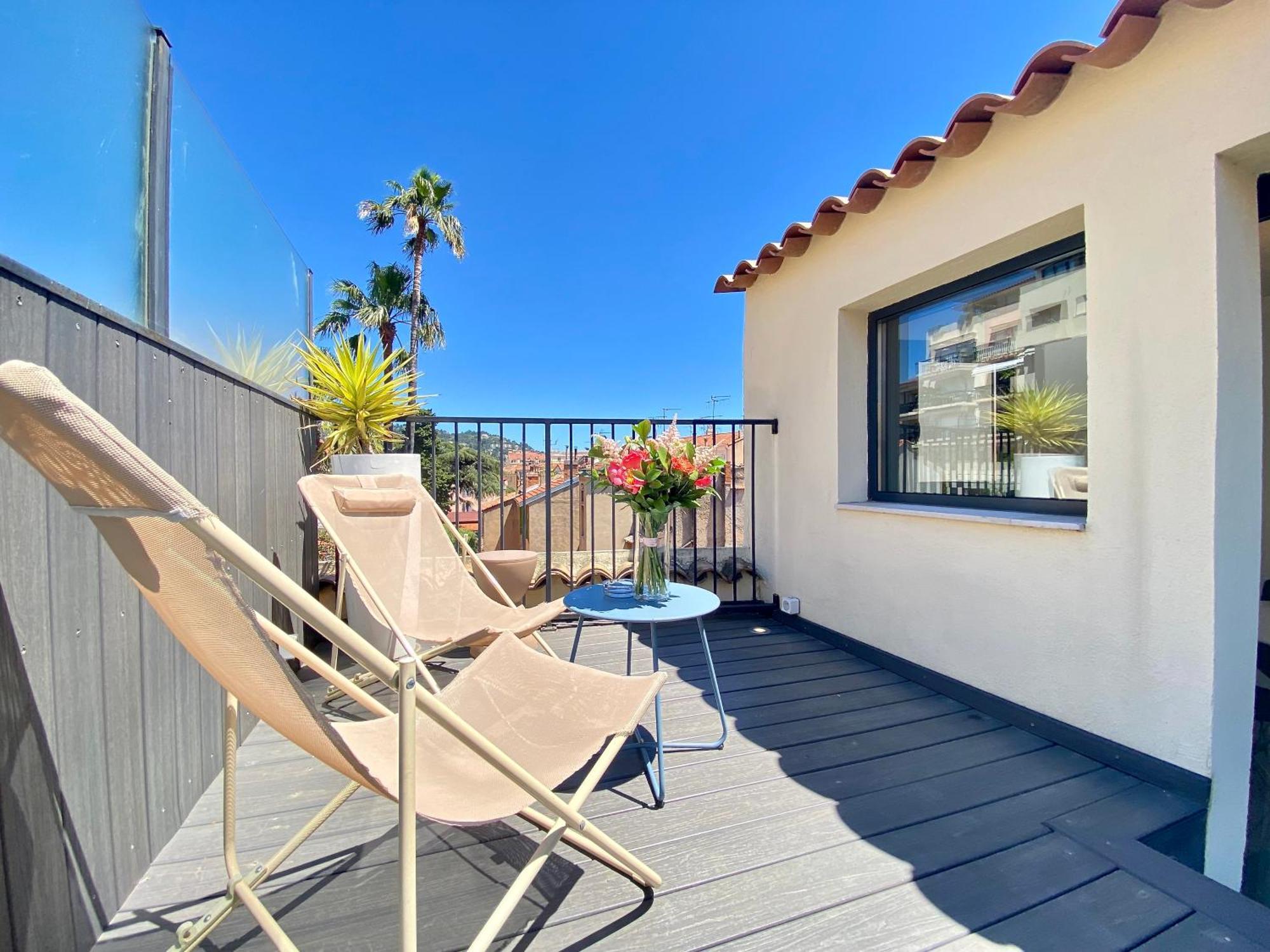 Luxury "Les Toits Du Soleil" - Magnifique Appartement Avec Terrasses Et Jacuzzi - Centre De Cannes - By Scls Locations Bagian luar foto